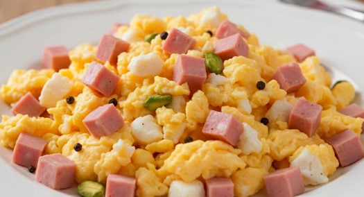 Huevos con Mortadela